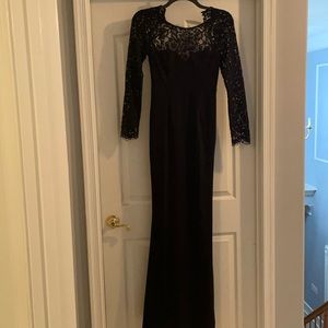 Lulu’s long sleeve lace black dress